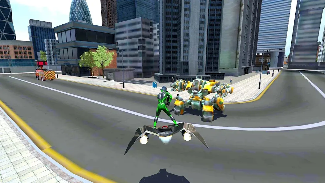 Rope Frog Ninja Hero Car Vegas (Роуп Фрог Ниндзя Герой Кар Вегас)  [МОД Бесконечные деньги] Screenshot 2