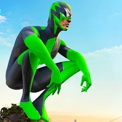 Взломанная Rope Frog Ninja Hero Car Vegas (Роуп Фрог Ниндзя Герой Кар Вегас)  [МОД Бесконечные деньги] - стабильная версия apk на Андроид