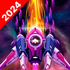 Скачать взломанную Galaxy Attack - Space Shooter (Гэлэкси Атак)  [МОД Mega Pack] - последняя версия apk на Андроид