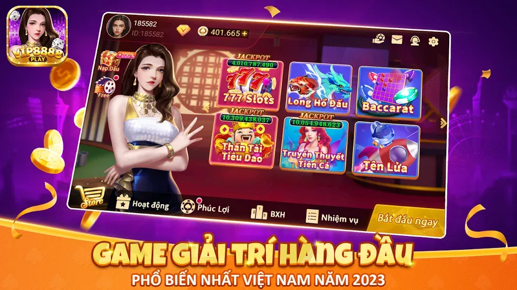 VIP8888 Play - Sòng Bạc ONLINE (ВИП8888 Плей)  [МОД Много монет] Screenshot 1