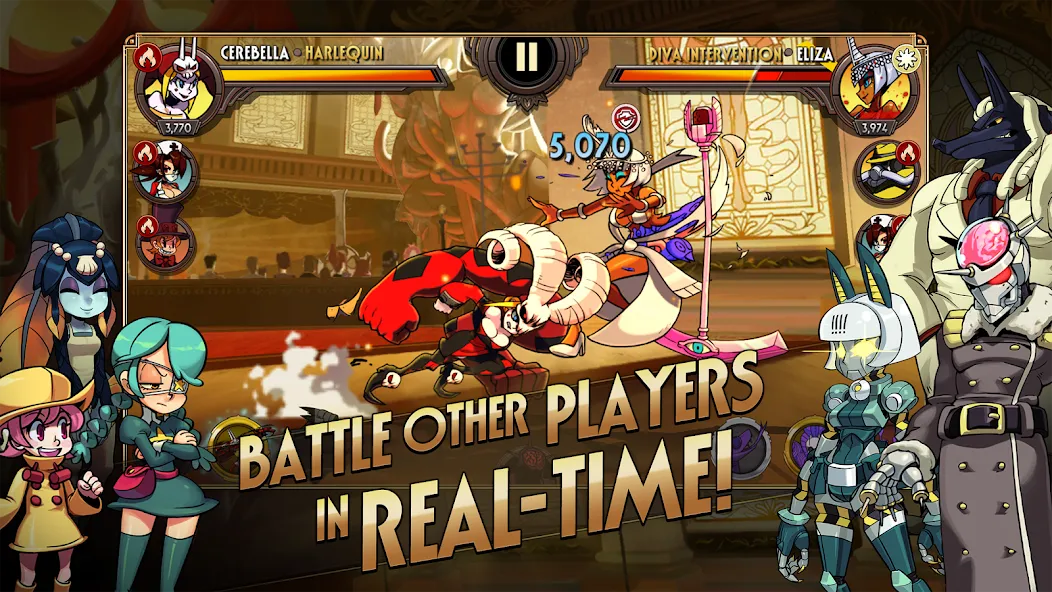 Skullgirls: Fighting RPG (Скулгрлз)  [МОД Бесконечные монеты] Screenshot 2