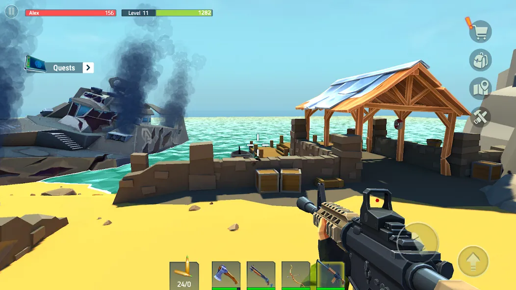 TEGRA: Zombie survival island (Тегра)  [МОД Menu] Screenshot 2