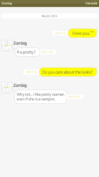 Faketalk - Chatbot (Фэйкталк)  [МОД Меню] Screenshot 1