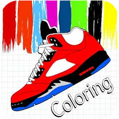 Скачать взломанную Basketball Shoes Coloring Book (Раскраска кроссовок для баскетбола)  [МОД Меню] - последняя версия apk на Андроид