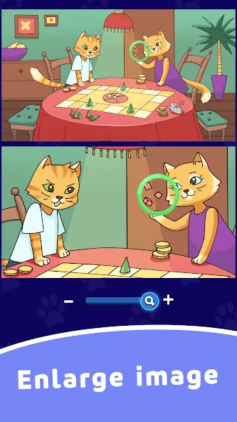 Find Differences: Cute Cats  [МОД Все открыто] Screenshot 4