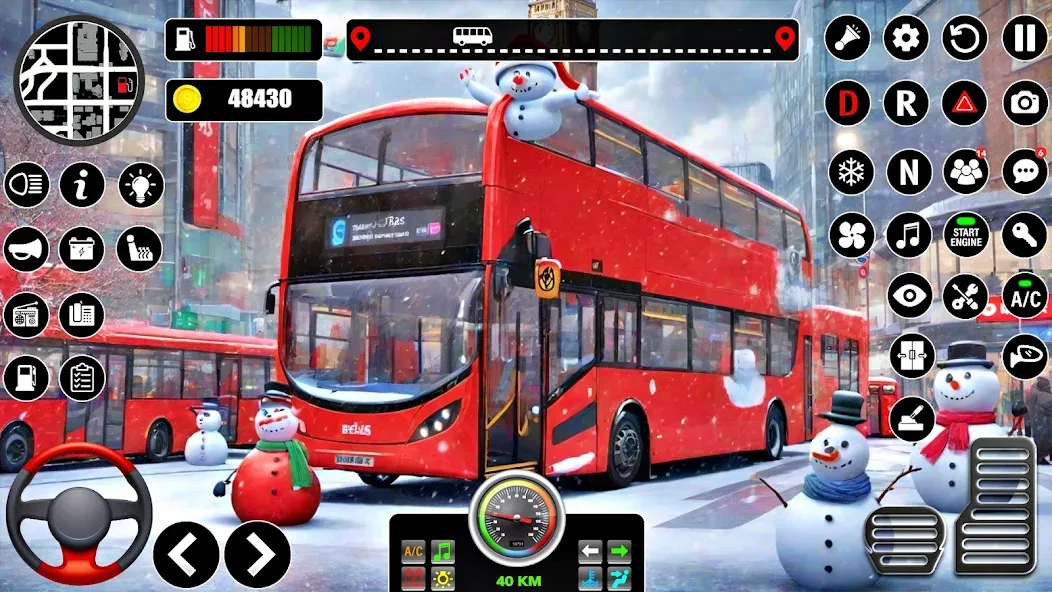 Bus Simulator 3D Bus Games (Городское автобусное симуляторение)  [МОД Unlimited Money] Screenshot 1