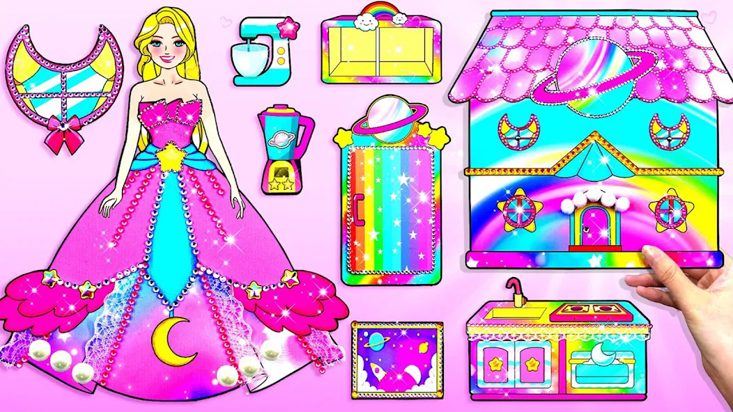 Doll Dress Up Makeup Girl Game (Чиби кукла одевает девушку игры)  [МОД Много денег] Screenshot 5