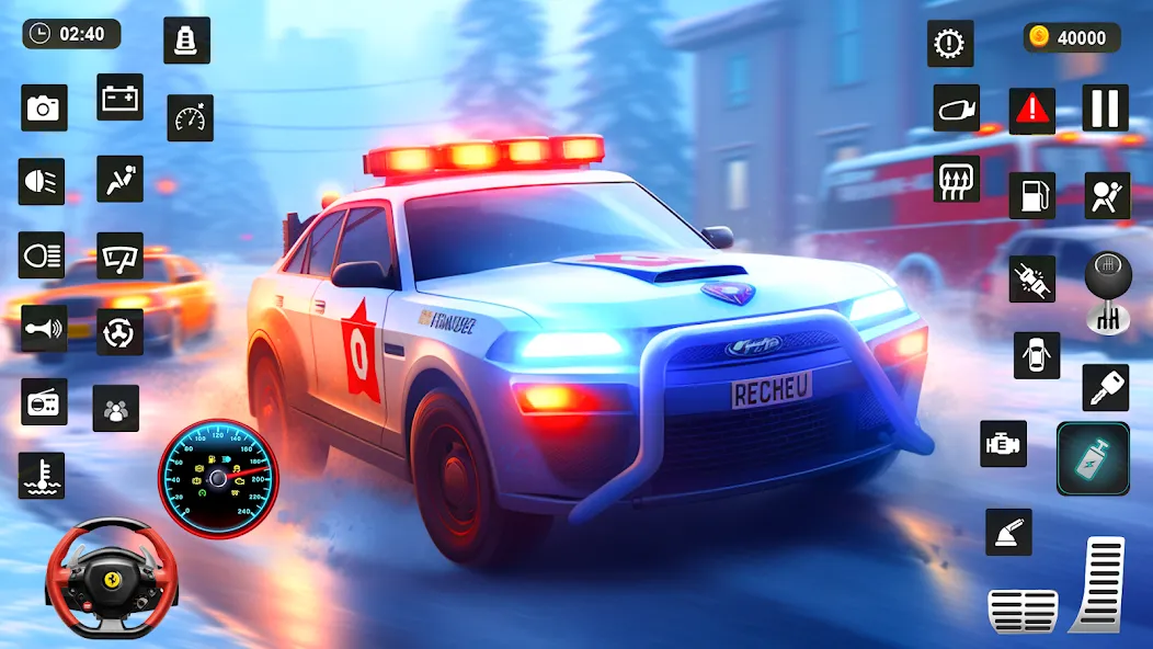 Police Car Kids Driving Game (Кидс Полис Геймс)  [МОД Бесконечные монеты] Screenshot 1