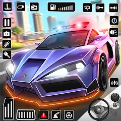 Скачать взлом Police Car Kids Driving Game (Кидс Полис Геймс)  [МОД Бесконечные монеты] - стабильная версия apk на Андроид