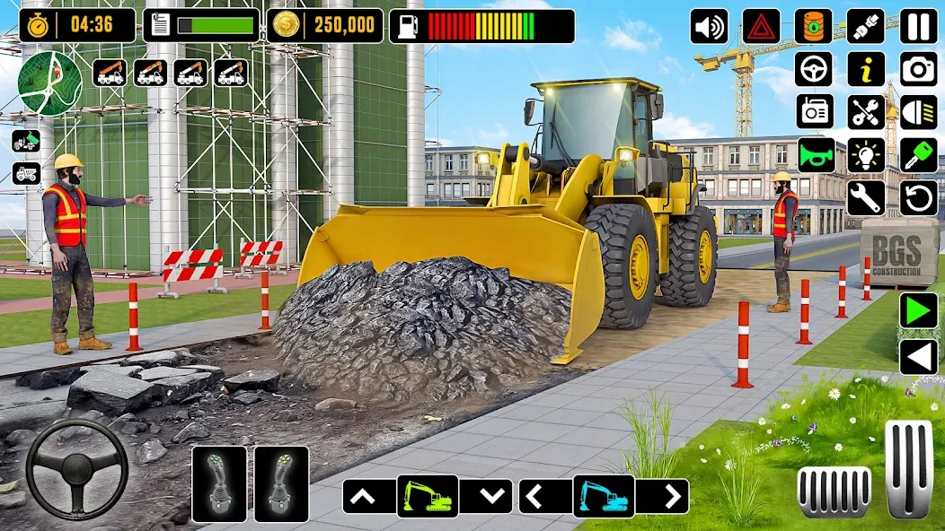 City Road Construction Games (Сити Роад Конструкшн Геймс)  [МОД Меню] Screenshot 2