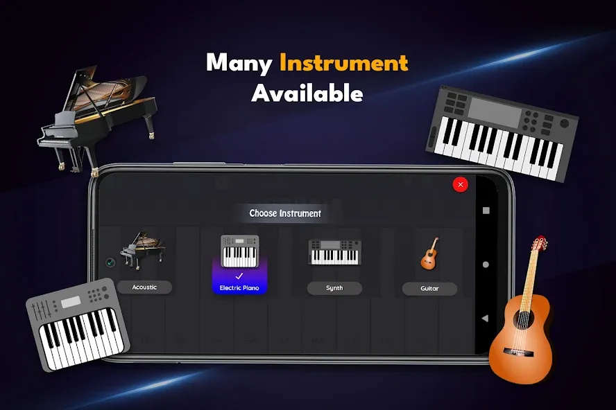 Real Piano Keyboard  [МОД Mega Pack] Screenshot 5