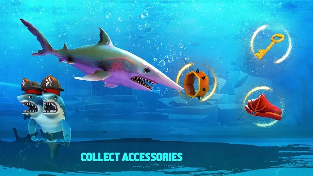 Double Head Shark Attack PVP  [МОД Бесконечные деньги] Screenshot 3