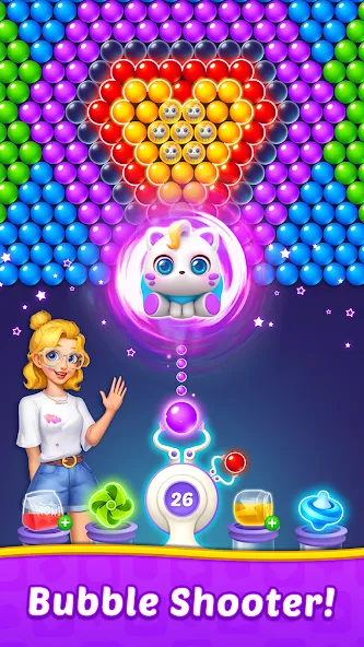 Bubble Shooter Home  [МОД Много монет] Screenshot 1