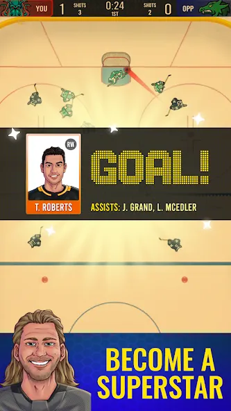 Superstar Hockey (уперстар Хоккей)  [МОД Unlocked] Screenshot 3