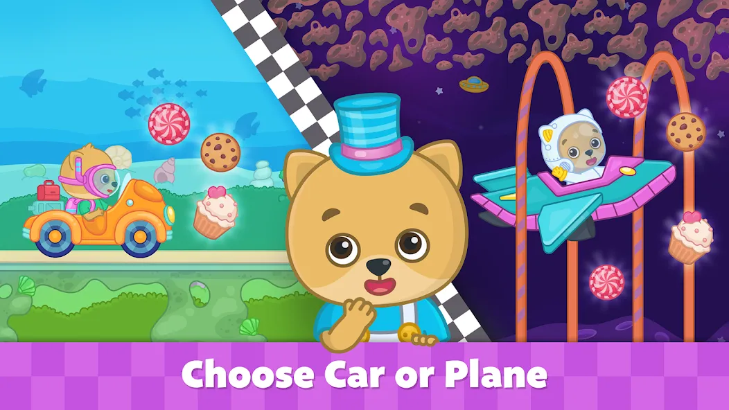 Bimi Boo Car Games for Kids  [МОД Unlocked] Screenshot 3