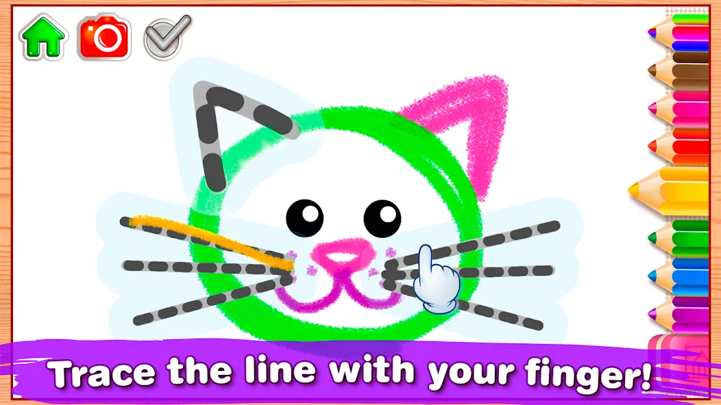 Bini Drawing for Kids Games (Бини)  [МОД Unlimited Money] Screenshot 3