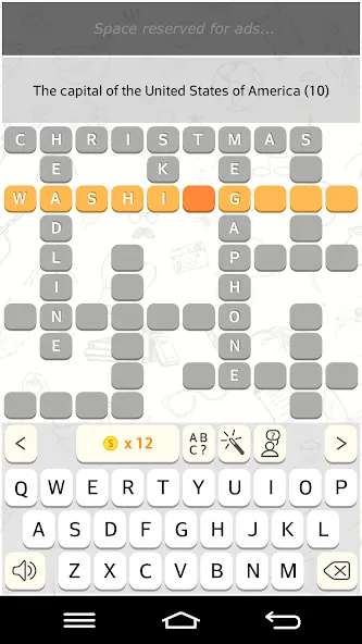 CrossWords 10 (Кроссворды 10)  [МОД Бесконечные монеты] Screenshot 2