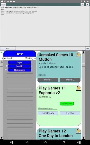 Boardspace.net  [МОД Mega Pack] Screenshot 2
