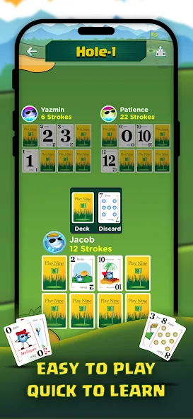 Play Nine: Golf Card Game (Плей Найн)  [МОД Unlocked] Screenshot 2