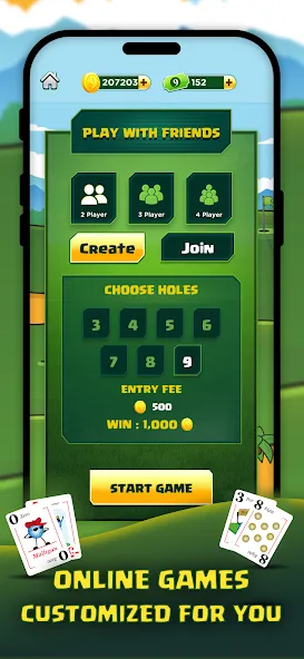 Play Nine: Golf Card Game (Плей Найн)  [МОД Unlocked] Screenshot 5