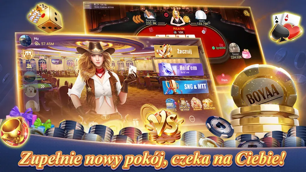 Texas Poker Polski  (Boyaa) (Техасский Покер Польский)  [МОД Меню] Screenshot 3