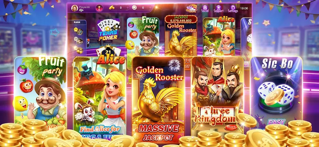 Happy Poker Slots (Хэппи Покер Слоты)  [МОД Unlimited Money] Screenshot 3