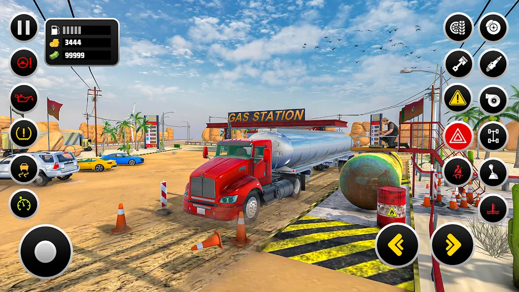 Gas Station Simulator Games  [МОД Бесконечные деньги] Screenshot 1