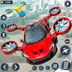 Скачать взломанную Flying Car Robot Game Car Game  [МОД Много денег] - полная версия apk на Андроид