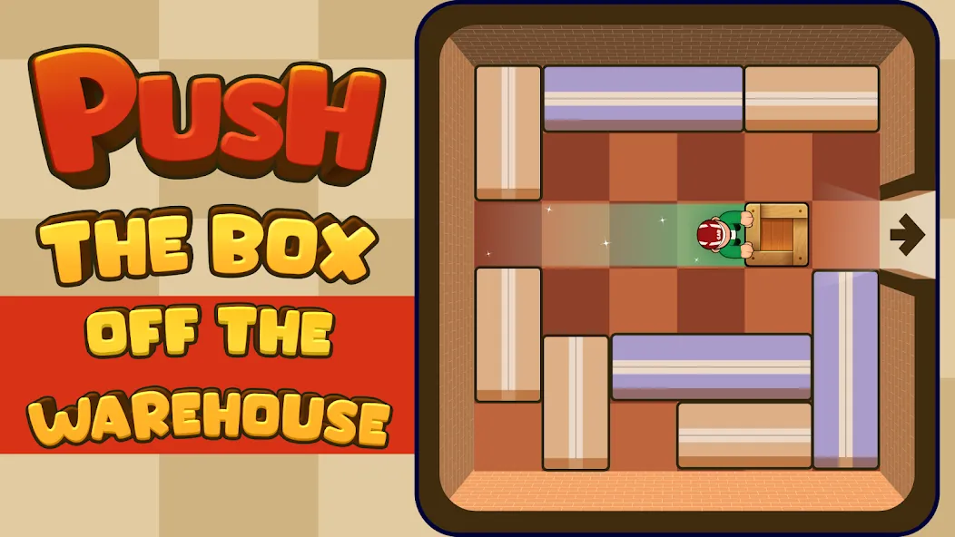 Push Box Out (Пуш Бокс Аут)  [МОД Много монет] Screenshot 1