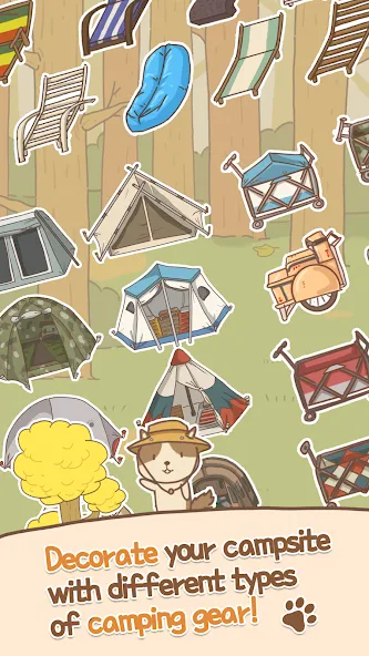 Animal Camping: Idle Camp (Анимал Кемпинг)  [МОД Unlocked] Screenshot 2