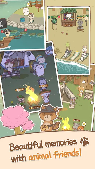 Animal Camping: Idle Camp (Анимал Кемпинг)  [МОД Unlocked] Screenshot 4