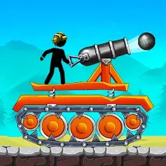 Скачать взломанную The Tank: Stick pocket hill (Зе Тенк)  [МОД Unlimited Money] - полная версия apk на Андроид