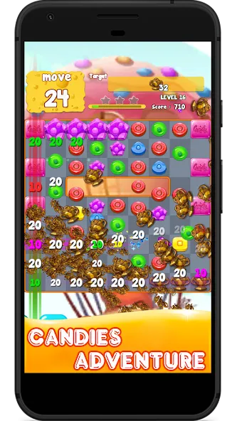 Candy 2024-Candy Match 3 Game (Кэнди 2023)  [МОД Menu] Screenshot 1