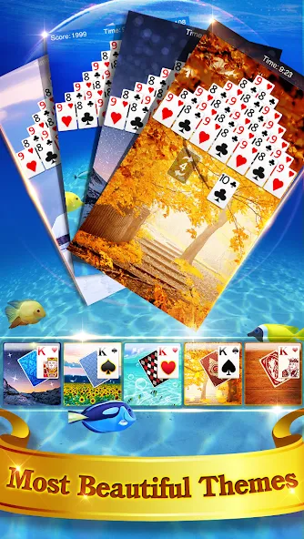 Pyramid Solitaire  [МОД Все открыто] Screenshot 4