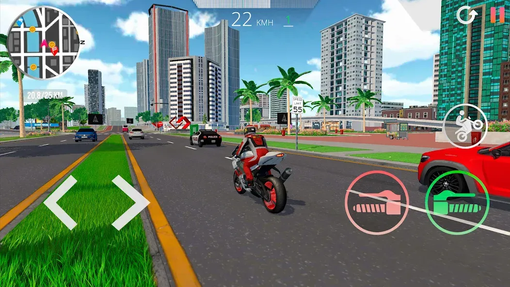 Motorcycle Real Simulator (Мотоцикл Реальный Симулятор)  [МОД Mega Pack] Screenshot 4