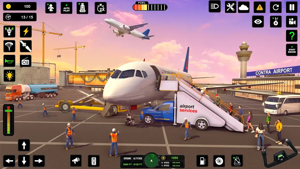 City Pilot Cargo Plane Games (Сити Пилот Карго Плейн Геймс)  [МОД Бесконечные монеты] Screenshot 3