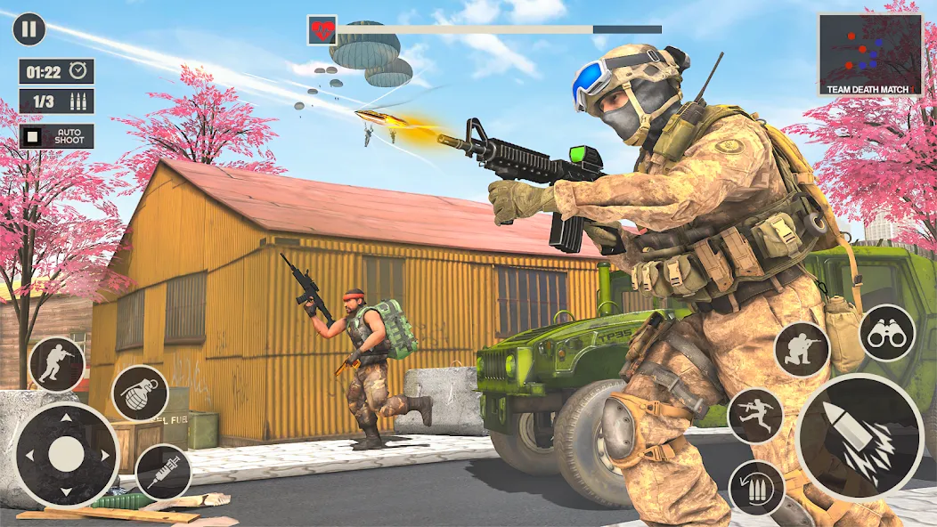 Offline War Shooting Games 3D  [МОД Unlocked] Screenshot 1