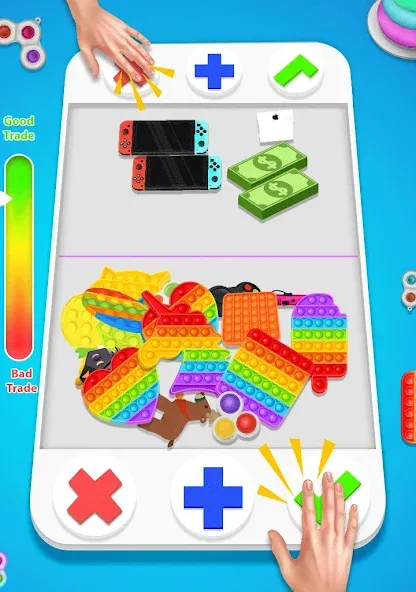 fidget trading: trade toys 3D (фиджет трейдинг)  [МОД Много денег] Screenshot 1