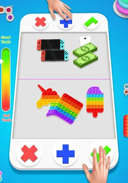 fidget trading: trade toys 3D (фиджет трейдинг)  [МОД Много денег] Screenshot 3