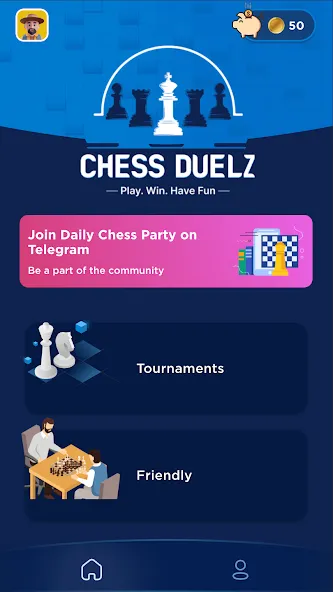 Chess Duelz - An esports app (Шахматный Дуэльз)  [МОД Unlocked] Screenshot 1