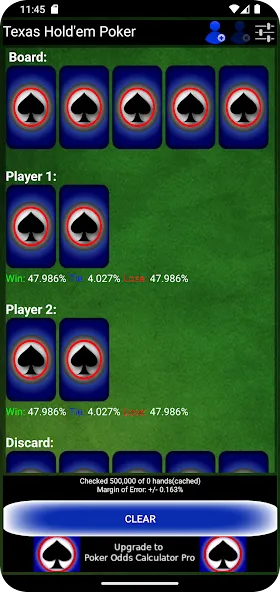 Poker Odds Calculator (Покер Оддс Калькулятор)  [МОД Много монет] Screenshot 2