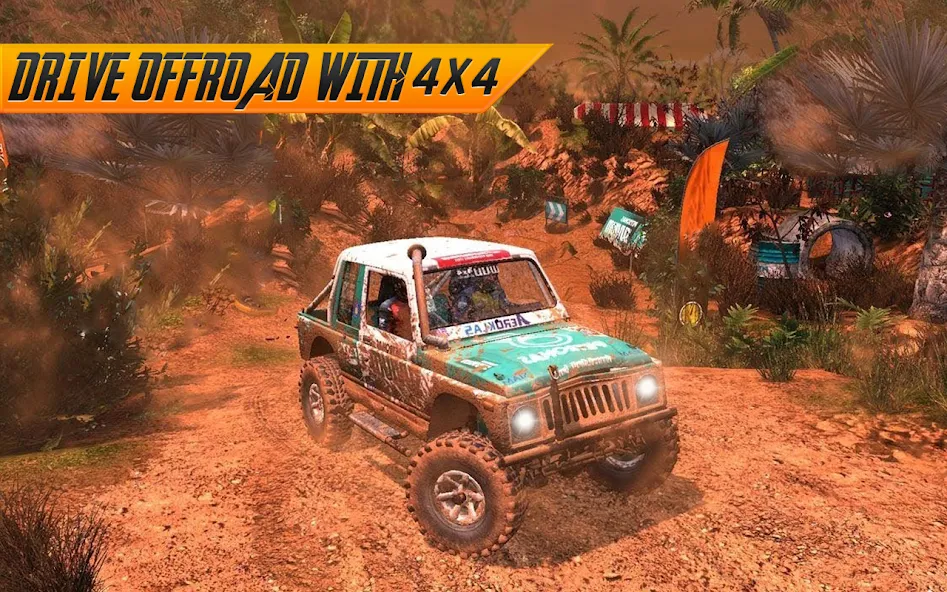 Offroad Jeep Driving Simulator  [МОД Много монет] Screenshot 3