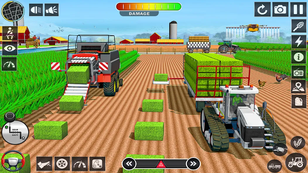 Big Tractor Farming Simulator (Биг Трактор Фарминг Симулятор)  [МОД Mega Pack] Screenshot 5