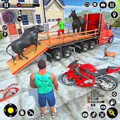 Скачать взломанную Animal Transport Truck Game 3D (Игра Грузовик для перевозки животных)  [МОД Menu] - полная версия apk на Андроид