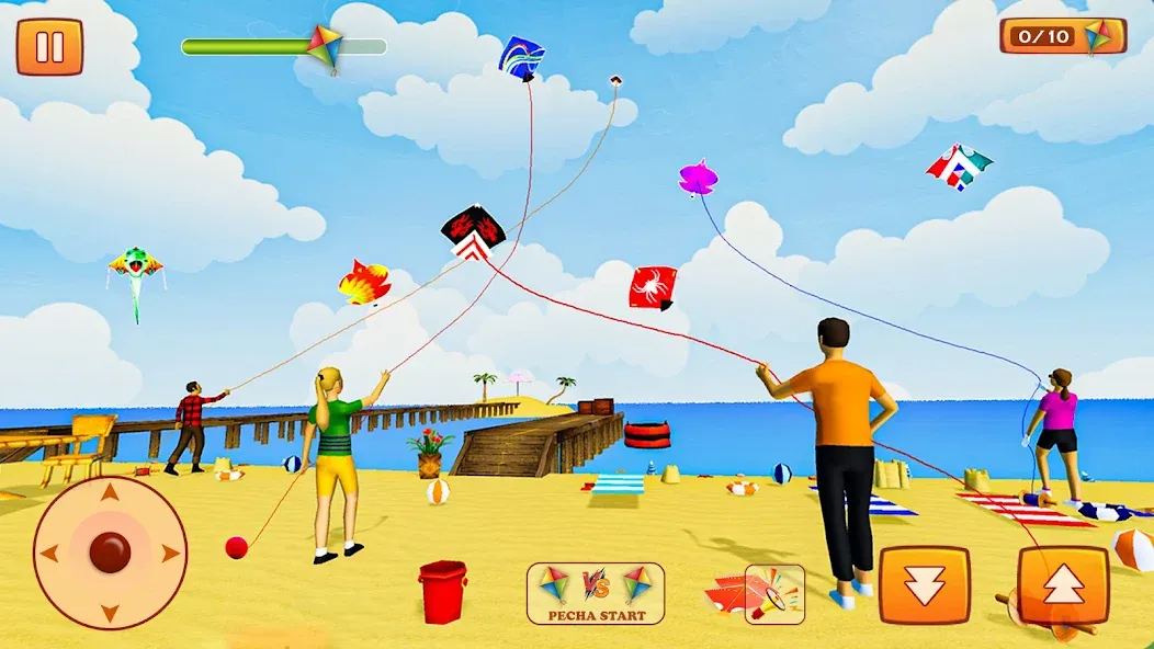 Kite Game: Kite Flying Game 3D  [МОД Много монет] Screenshot 4