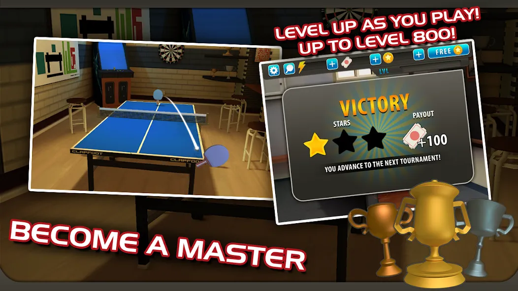 Ping Pong Masters (Пингпонг мастера)  [МОД Menu] Screenshot 3