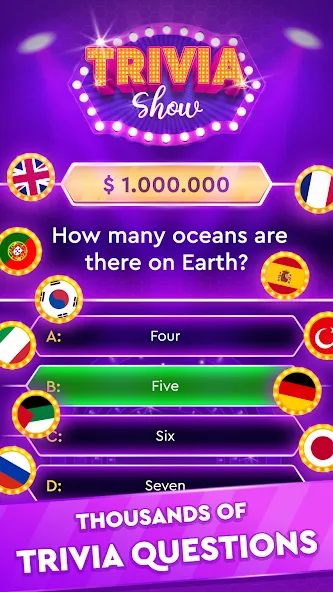 Trivia Show: TV Word Quiz Game  [МОД Бесконечные деньги] Screenshot 1