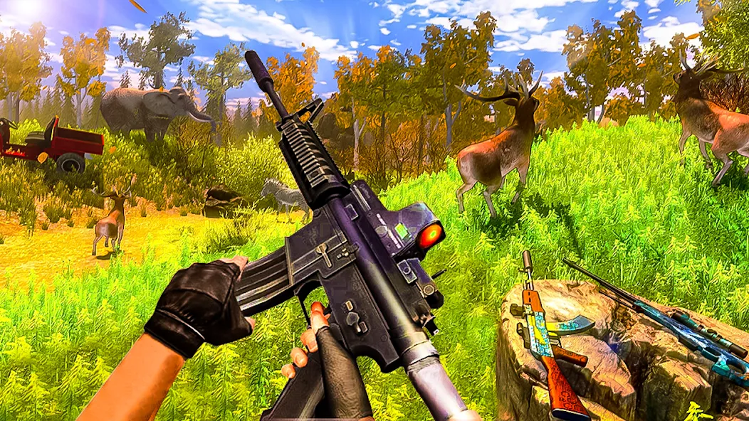 Animal Hunting -Shooting Games (Энимал Хантинг)  [МОД Много денег] Screenshot 2