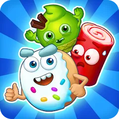 Скачать взломанную Sugar Heroes - match 3 game  [МОД Mega Pack] - последняя версия apk на Андроид