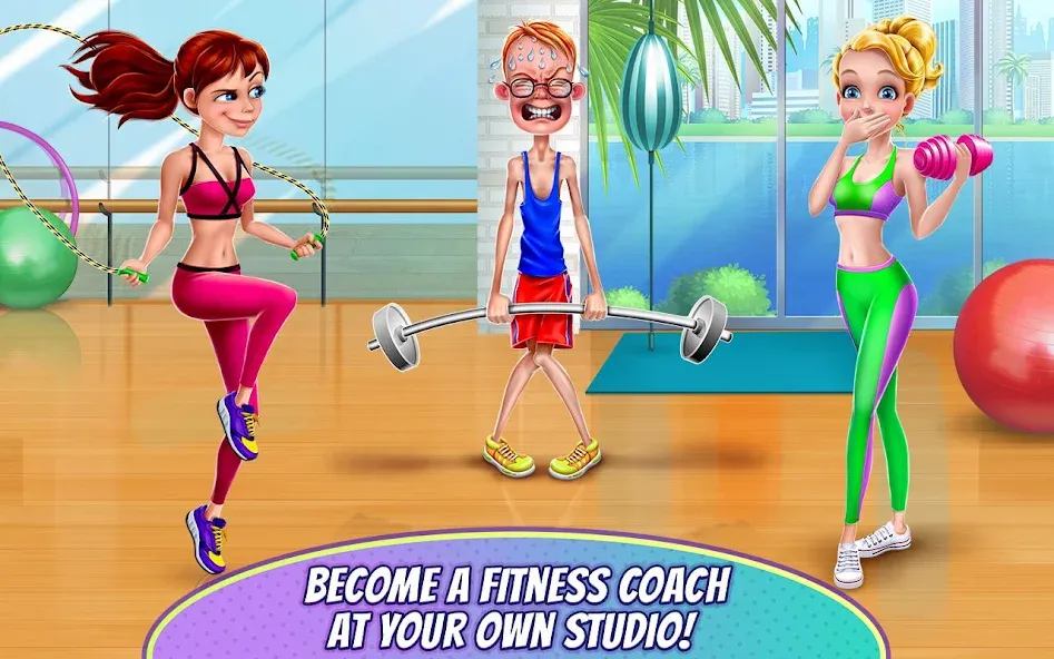 Fitness Girl - Dance & Play  [МОД Бесконечные деньги] Screenshot 2